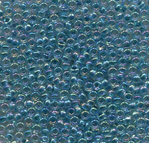 11/0 Roc. Lined Light Blue AB 279