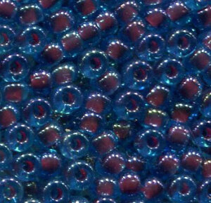 11/0 Roc. Fuchsia Lined Aqua 346