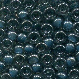 11/0 Roc. Transparent Steel Blue Luster 390