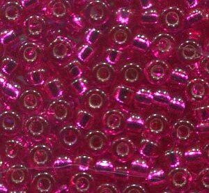 11/0 Roc. Silverlined Bright Raspberry  1436