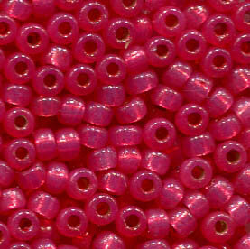 11/0 Roc. Duracoat Silverlined Hot Pink 4239