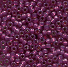 11/0 Roc. Duracoat Silverlined Fuchsia 4247