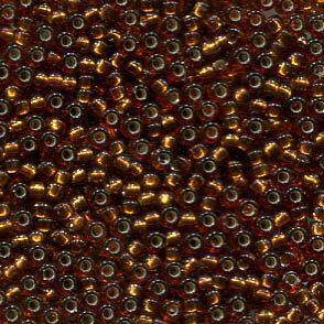 15/0 Roc. Silverlined Dark Topaz  5L