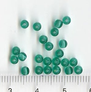 3mm Glasperlen Transparent Grün