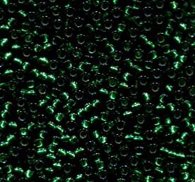 15/0 Roc. Dyed Silverlined Emerald 1422
