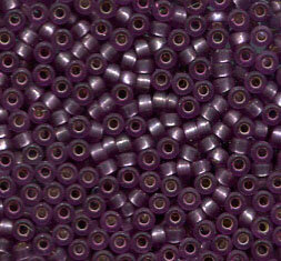15/0 Roc. Semi Matt Silverlined Violet 1655