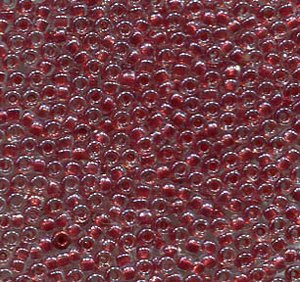 15/0 Roc. Spankling Maroon Lined Crystal 1554