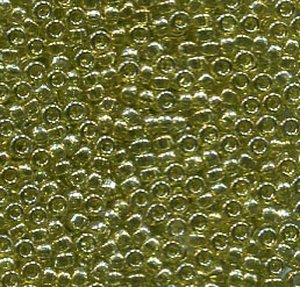 15/0 Roc. Transparent Gold Olive Luster 1889