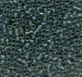 15/0 Roc. Crystal Lined Dark Grey AB 2210