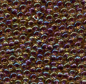 15/0 Roc. Crystal Lined Dark Topaz AB 342
