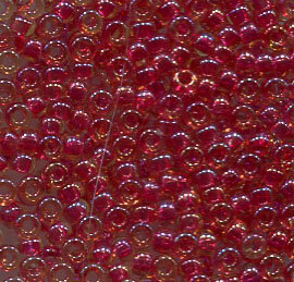15/0 Roc. Dark Pink Lined Amber 363