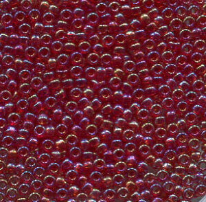 15/0 Roc. Transparent  Rainbow Burgundy/Gold 298