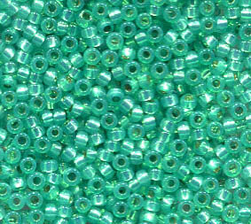 15/0 Roc. Silverlined Green-Aqua 572