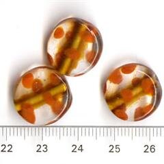 Glasperlen Orange