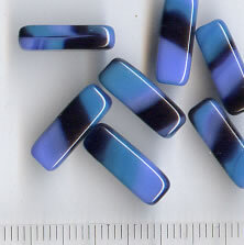 Glasperlen Blau-Türkis-Schwarz