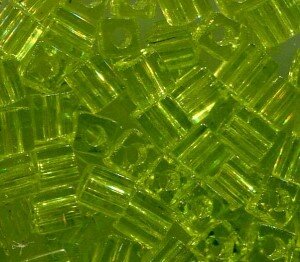 3 mm Würfel Transparent Chartreuse 143