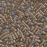 3 mm Würfel Gold Lined Crystal 234