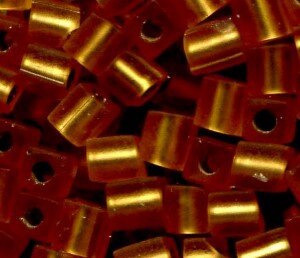 3 mm Würfel Matt Silverlined Topaz 2422F