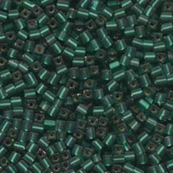 3 mm Würfel Matt Silverlined Emerald 17F