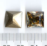 Swarovski Quadrat Cry. Golden Shadow*