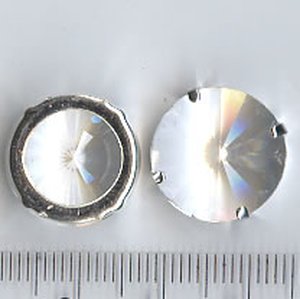 16mm Rivoli Swarovski Crystal gefasst