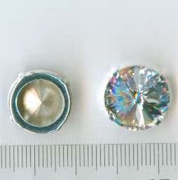16mm Rivoli Swarovski Crystal gefasst