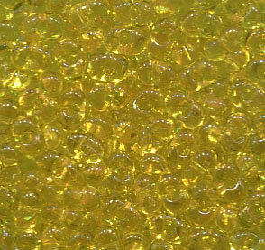 4 x 2 Farfalle Rocailles Sonnengelb Transparent  80010