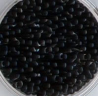 4 x 2 Farfalle Rocailles Opak Schwarz