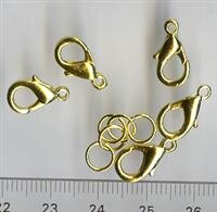 Karabinerverschluß goldfarben
