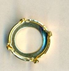12mm Fassung für Rivoli goldfarben