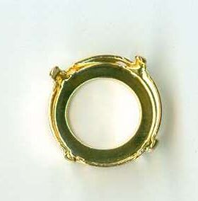 14mm Fassung für Rivoli goldfarben