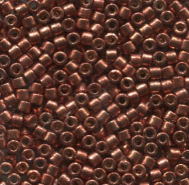 11/0 Delica Galvanized Duracoat Pink Blush 1837