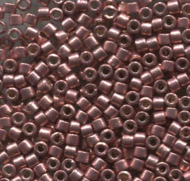 11/0 Delica Galvanized Duracoat Dark Coral 1839