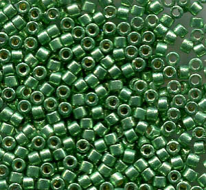 11/0 Delica Galvanized Duracoat Dark Mint Green 1844