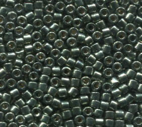 11/0 Delica Galvanized Duracoat Sea Green 1845
