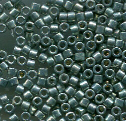 11/0 Delica Galvanized Duracoat Dark Sea Foam 1846