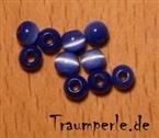 Cateye Perlen Dunkelblau 4 mm