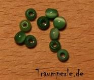 Cateye Perlen Grün 4 mm