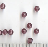 4mm Glasperlen Amethyst Transpaent