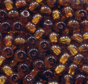 4mm Glasperlen Braun Meliert