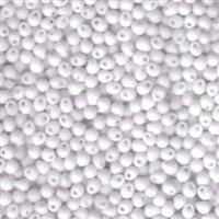 3,4mm Tropfen Opak Matt White 0402F
