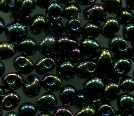 3,4mm Tropfen Green Iris 453