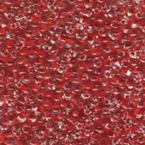 3,4mm Tropfen Red Lined Crystal  0F24