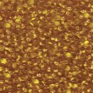 3,4mm Tropfen Apricot Lined Yellow 0F26