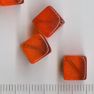 Glasperlen Orange