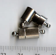 Magnet-Steckverschluß Platinfarben
