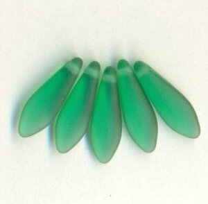 Dagger Beads Grün Transparent Matt
