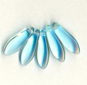 Dagger Beads Aqua Transparent
