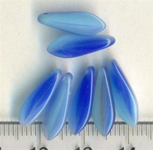 Dagger Beads Mehrfarbig Blau Teils Transparent
