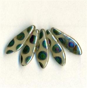 Dagger Beads Grau Peacock bedampft